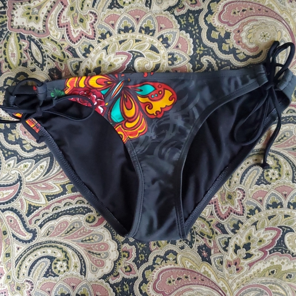 Ed Hardy style bikini bottoms, size Small